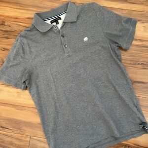 Banana Republic Men’s Charcoal Polo Shirt size M minimalist retro vintage